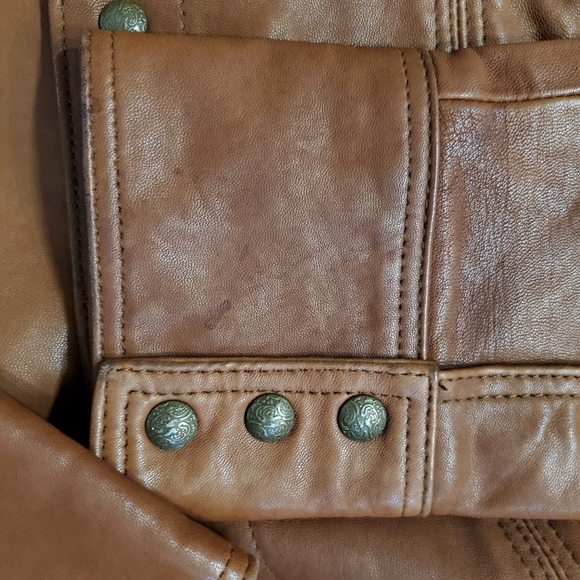 Brown Leather Jacket by Coldwater Creek - Picture 8 of 9